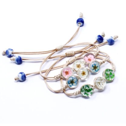 Pressed Flowers - Tri-Flower Braclet X 1 - Image 2