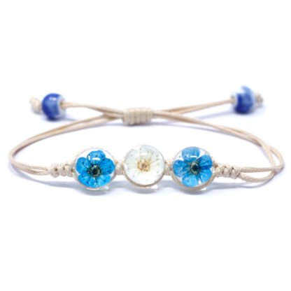 Pressed Flowers - Tri-Flower Braclet X 1 - Image 3