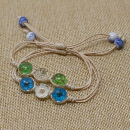 Pressed Flowers - Tri-Flower Braclet X 1 - Image 4