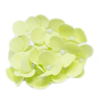 Craft Soap Flowers - Hyacinth Bean - Spring Green X 10