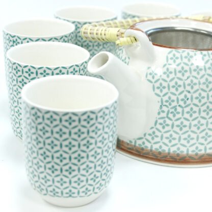 Herbal Teapot Set - Green Mosaic X 1 - Image 2