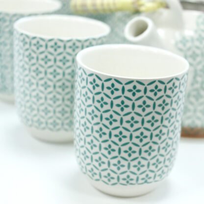Herbal Teapot Set - Green Mosaic X 1 - Image 3