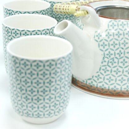 Herbal Teapot Set - Green Mosaic X 1 - Image 4
