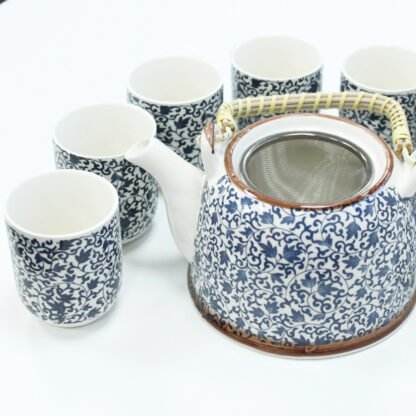 Herbal Teapot Set - Blue Pattern X 1