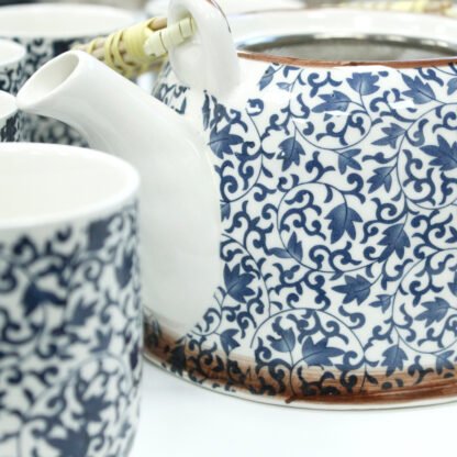 Herbal Teapot Set - Blue Pattern X 1 - Image 3