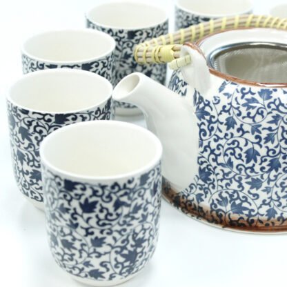 Herbal Teapot Set - Blue Pattern X 1 - Image 4