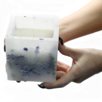 Enchanted Candle  - Large Square - Rose X 1 - Image 4