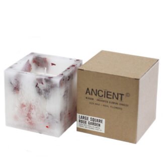 Enchanted Candle  - Large Square - Rose X 1