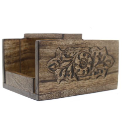 Carved Mango Wood Cutter For Soap Loaves X 1 - Image 3