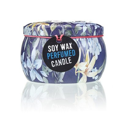Art Tin Candle - Assorted Design - Romantic Garden - Tea & Rose X 1 - Image 3
