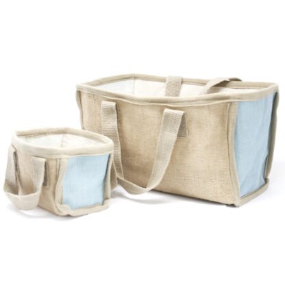 Lrg Shopping Basket - 33x18x20cm - Teal X 1 - Image 4
