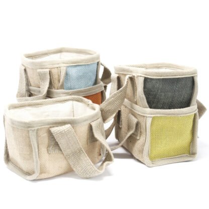 Mini Shopping Basket - 16x10x12cm - Turmeric X 1 - Image 4