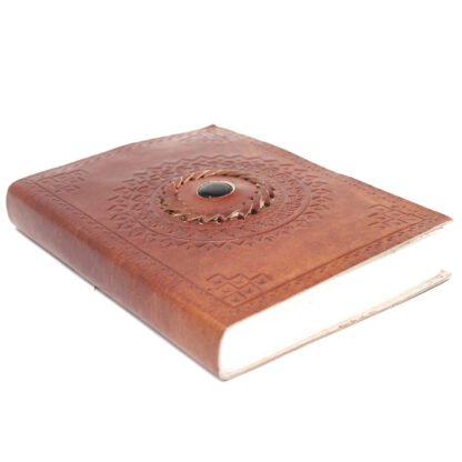 Leather Black Onyx Notebook (7x5'') X 1