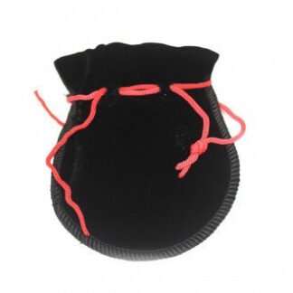 Quality Gothic Velvet Pouch - Black 12x8cm X 1