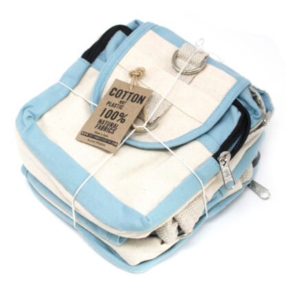Natural Travel Bag - Teal X 1 - Image 4