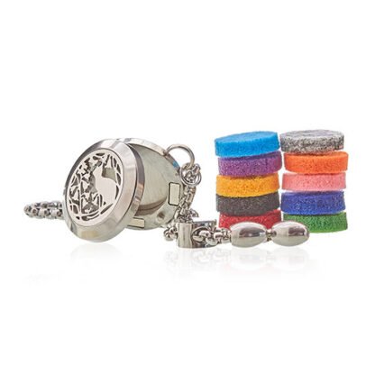 Aromatherapy Jewellery Chain Bracelet - Cat & Flowers - 20mm X 1 - Image 3
