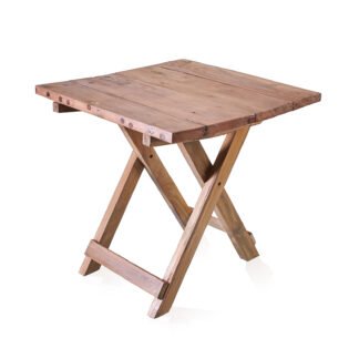 Square Folding Coffee Table - 50cm - Recycled Wood X 1
