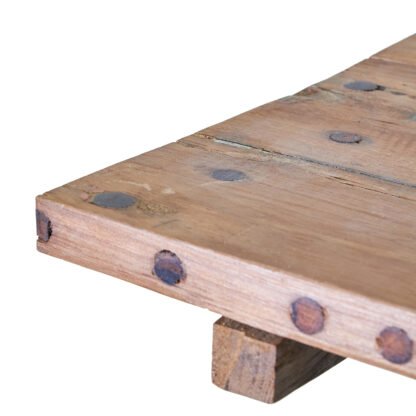 Square Folding Coffee Table - 50cm - Recycled Wood X 1 - Image 4