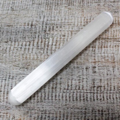 Selenite Wand - 16 cm (Round Both Ends) X 1