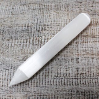 Selenite Wand - 16 cm (Point one End) X 1