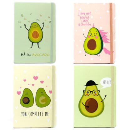 Cool A5 Notebook - Assorted Designs - Crazy Avocado X 1