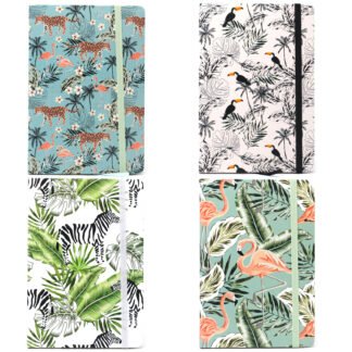 Cool A5 Notebook - Assorted Designs - Vintage Tropical X 1