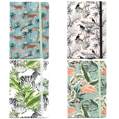 Cool A5 Notebook - Assorted Designs - Vintage Tropical X 1