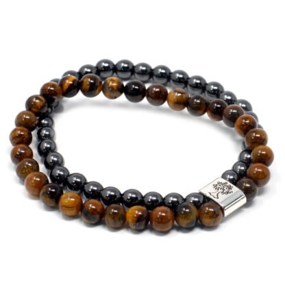 Magnetic Gemstone Bracelet - Tiger Eye X 1 - Image 2