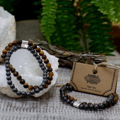 Magnetic Gemstone Bracelet - Tiger Eye X 1 - Image 4