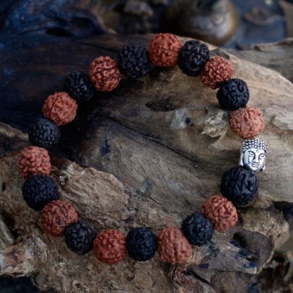 Rudraksha Buddah Bangle Mala - Mix X 1 - Image 2
