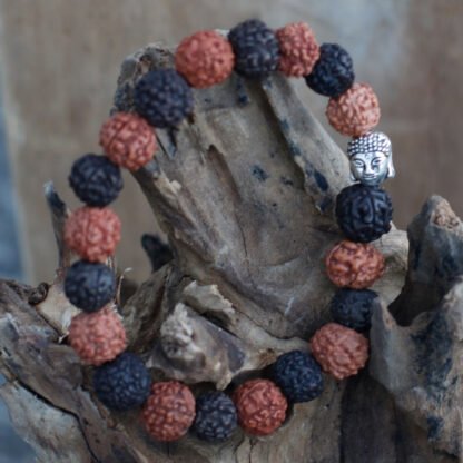 Rudraksha Buddah Bangle Mala - Mix X 1 - Image 4