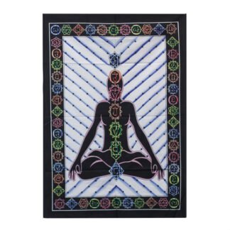 Handbrushed Cotton Wall Art - Chakra Buddha X 1