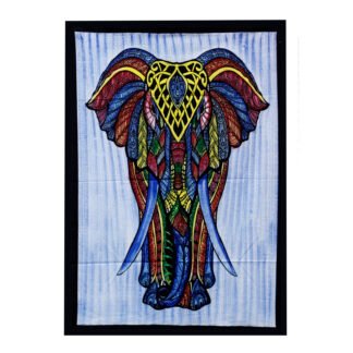 Handbrushed Cotton Wall Art - Elephant X 1