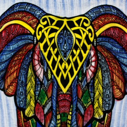 Handbrushed Cotton Wall Art - Elephant X 1 - Image 2