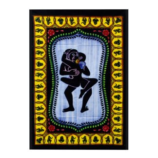 Handbrushed Cotton Wall Art - Kamasutra X 1