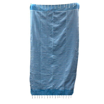 Cotton Pario Towel - 100x180 cm - Sky Blue X 1 - Image 3