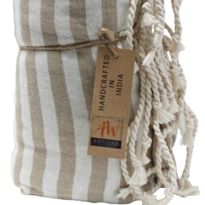 Cotton Pario Towel - 100x180 cm - Warm Sand X 1 - Image 2