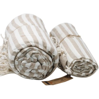 Cotton Pario Towel - 100x180 cm - Warm Sand X 1 - Image 3