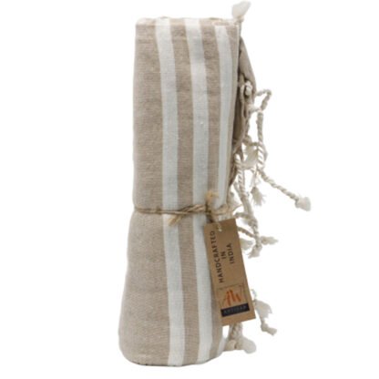 Cotton Pario Throw - 100x180 cm - Warm Sand X 1 - Image 2