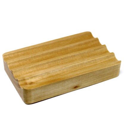 Hemu Wood Soap Dish - Corrugated X 1