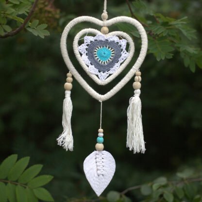 Dream Catcher - Medium Blue Heart in Heart X 1 - Image 2