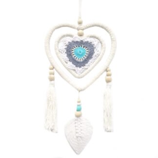 Dream Catcher - Medium Blue Heart in Heart X 1