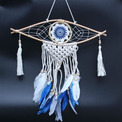 Protection Dream Catcher - Sm Macrame Evil Eye X 1 - Image 2
