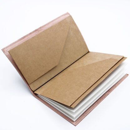 Handmade Leather Journal - Travel the World - Brown (80 pages) X 1 - Image 3