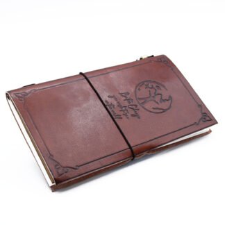 Handmade Leather Journal - Be the Change - Brown (80 pages) X 1
