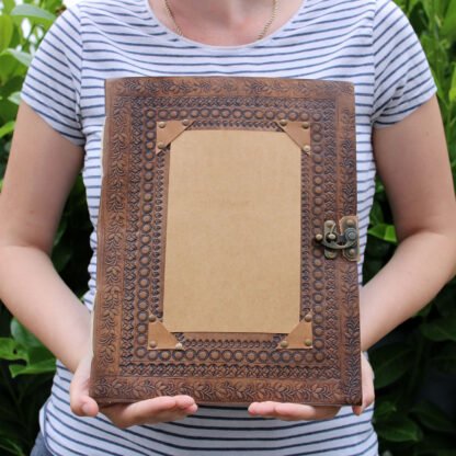 Huge Customisable Visitor Leather Book 10x13 (200 pages) X 1 - Image 4