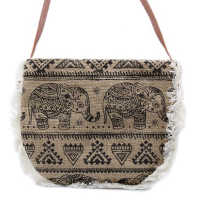 Fab Fringe Bag - Elephant Print X 1