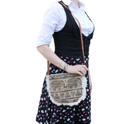 Fab Fringe Bag - Elephant Print X 1 - Image 2
