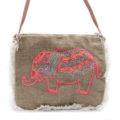 Fab Fringe Bag - Elephant Embroidery X 1
