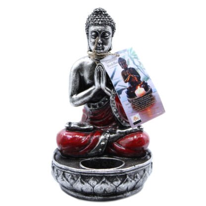 Buddha Candle Holder - Red - Medium X 1 - Image 3